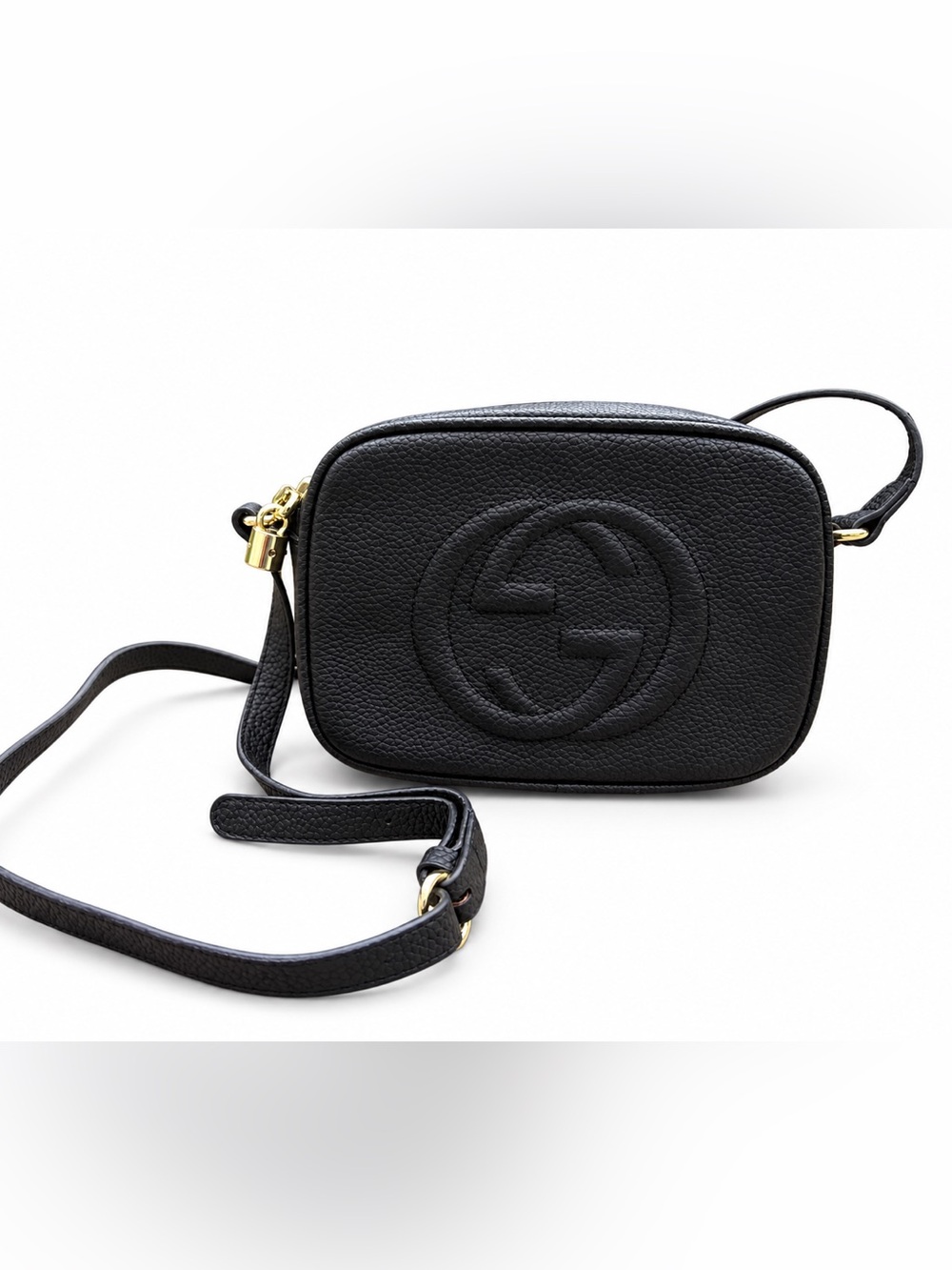 Gucci Soho Disco Black Leather Crossbody Bag (Missing Tassel)